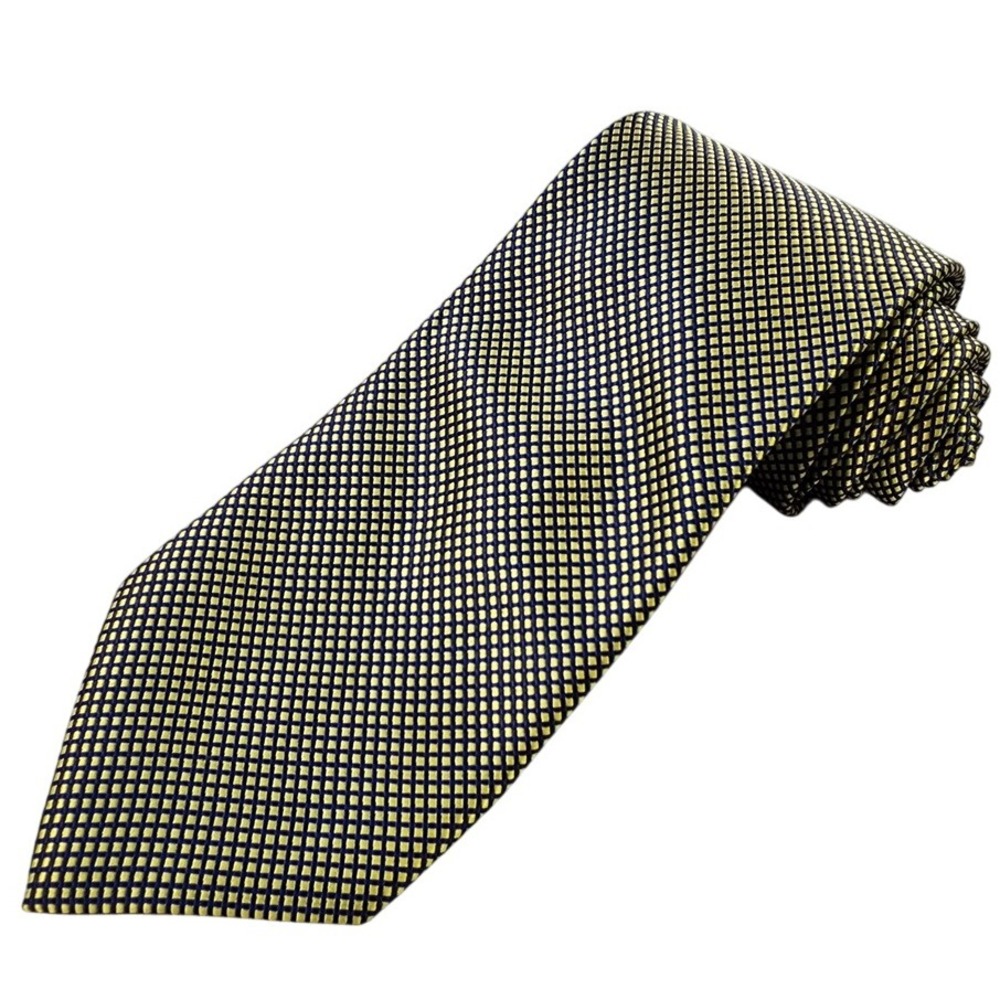 Ermenegildo Zegna Necktie Woven Grid Pattern Business